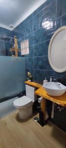 Koupelna v ubytování Casa da Turquinia