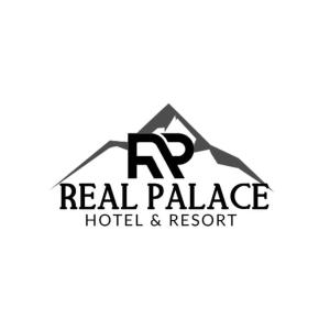 ein Logo für echtes Palasthotel und Resort in der Unterkunft HOTEL REAL PALACE CHURIN in Churín