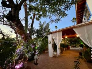 a porch of a house with trees and plants at Hotel Altea Paradise 1917 - Adults Only in Altea