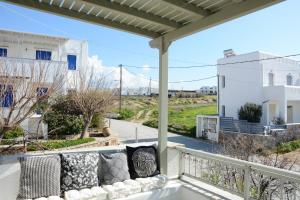 a view from the balcony of a house at Aegean White Aparts in Naxos Chora