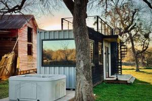 Zahrada ubytování Hot Tub! The Blue Ridge Luxury Container Home