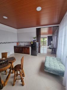 Posezení v ubytování Hotel la casona de Wiky