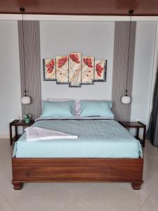 Voodi või voodid majutusasutuse Hotel la casona de Wiky toas