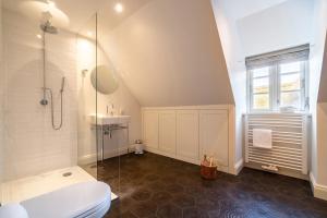 Koupelna v ubytování Kapitänshaus Ost