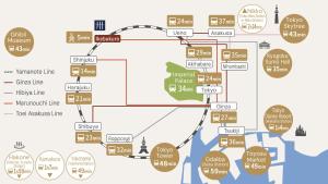 a map of the city of philadelphia with streets at MIMARU Tokyo Ikebukuro in Tokyo