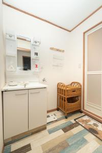 cocina con encimera y lavabo en una habitación en Tokyo /Quiet area/Wi-Fi/Multi-person occupancy., en Tokio