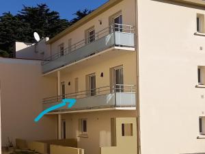 Balkón alebo terasa v ubytovaní Appartement NEUF 1 chambre, 4 pers, 350m plage Saint Jean de Monts, calme, forêt, commerces à proximité - FR-1-323-268