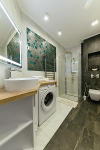Ένα μπάνιο στο Luxury Apartments VENECIA