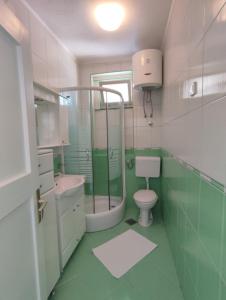 Koupelna v ubytování Apartmani Vidakovic