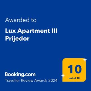 Photo de la galerie de l'établissement Lux Apartment III Prijedor, à Prijedor