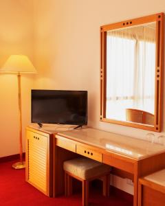 TV a/nebo společenská místnost v ubytování Chateau Linza Resort