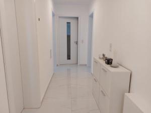 Kuchyň nebo kuchyňský kout v ubytování Neue Wohnung für 4 Küche Terrasse