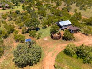 an aerial view of a house with a solarium at Klipdrift Sands Bush Camp in Dinokeng Game Reserve