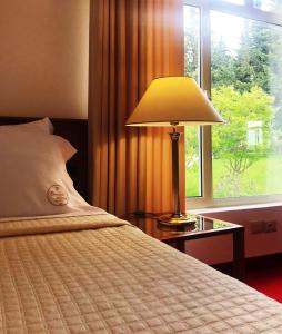 Postel nebo postele na pokoji v ubytování Chateau Linza Resort