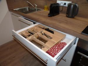 Kuhinja oz. manjša kuhinja v nastanitvi Apartmán Trilobit