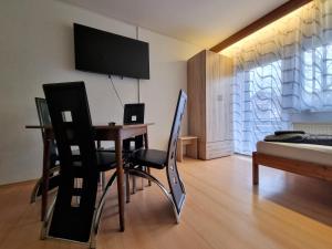 TV a/nebo společenská místnost v ubytování Monteurzimmer - Karlsbad