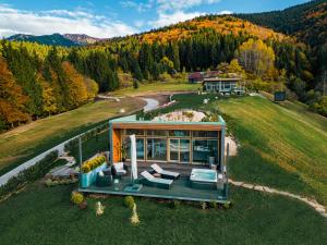 an overhead view of a house on a hill at Eden Hill Retreat & Spa - Adults Only in Şimon