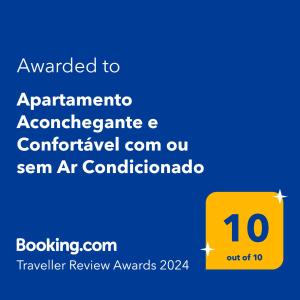 una captura de pantalla de una caja de texto con el número en Apartamento Lindo e Aconchegante "com ou sem ar condicionado", en Porto Alegre