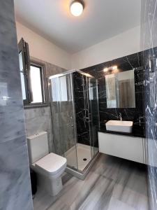 Koupelna v ubytování Diogenous Luxury Villas