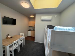 TV a/nebo společenská místnost v ubytování Snowhaven