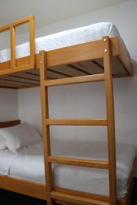 Etagenbett mit einer Leiter auf einem Etagenbett in der Unterkunft Estudio en casa Fatima para 2 personas in Guadalajara