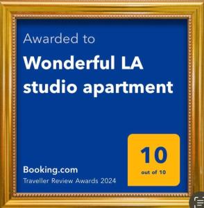 Wonderful LA studio apartment