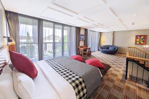 Istumisnurk majutusasutuses THE 1O1 Bandung Dago