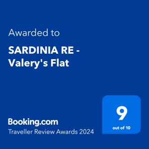 SARDINIA RE - Valery's Flat tanúsítványa, márkajelzése vagy díja