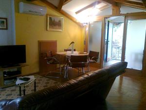 TV a/nebo společenská místnost v ubytování Apartma "Pod Matajurjem" mountains view