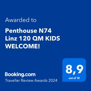 Kép Penthouse N74 Linz 120 QM KIDS WELCOME! szállásáról Linzben a galériában