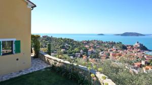 a view of a city from a house at Miralunga la Villetta in Lerici