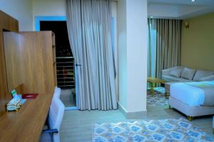 Posezení v ubytování Jees Hotel