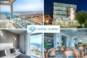 een collage van foto's van een hotel bij Hotel Gorini in Bellaria-Igea Marina