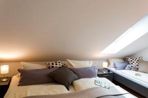 Postel nebo postele na pokoji v ubytování Wohnung Strand Vier