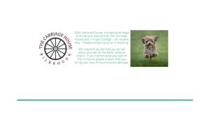 a flyer for a dog show with a picture of a dog at The Carriage House, Bilbrough York Sleeps 24 in Bilbrough +29 photos