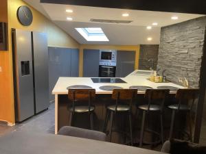 Kuchyň nebo kuchyňský kout v ubytování Loft serenity du condroz