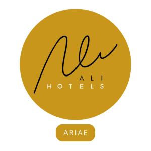 a yellow circle with the words au all hotels at Ariae Dépendance - Alihotels in San Giovanni Rotondo