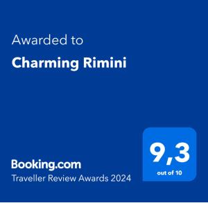 a screenshot of a cell phone with the text upgraded to channelinning rimini at Charming Rimini in Rimini
