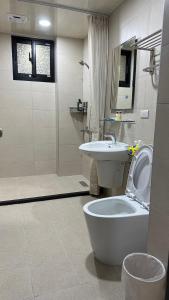 Koupelna v ubytování Fulong City B&B