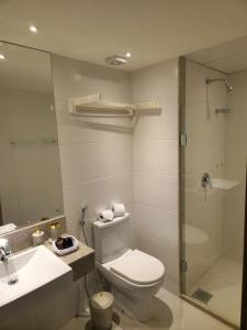 Ένα μπάνιο στο Suíte Vista Mata Atlântica - Vista Azul