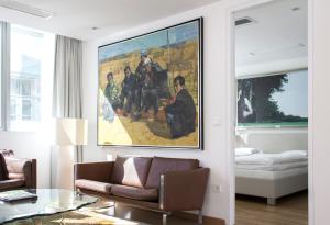 Postelja oz. postelje v sobi nastanitve Schlossberghotel