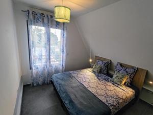 Postel nebo postele na pokoji v ubytování Leu Train 11