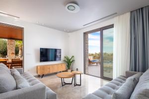 Et tv og/eller underholdning på Oinolithos Luxury Villas + 41 billeder