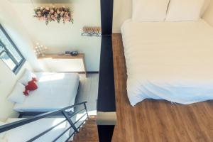 Cama o camas de una habitación en Peachland