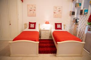 Postel nebo postele na pokoji v ubytování B&B Flower House