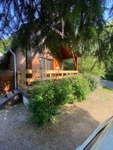 Zahrada ubytování Le chalet de l’Onde