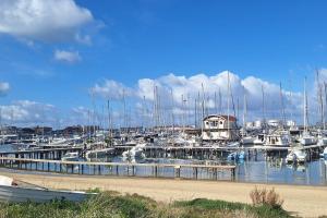 un grupo de barcos atracados en un puerto deportivo en 4US: A cosy glamour stay on the sea 4YOU!, en Vibo Valentia Marina