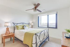 a bedroom with a bed and a window at Modern Springfield Apartment about 7 Mi to Downtown! in Springfield