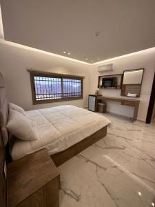 Ένα ή περισσότερα κρεβάτια σε δωμάτιο στο Petra view apartment