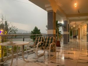 Balkón nebo terasa v ubytování swat view hotel
